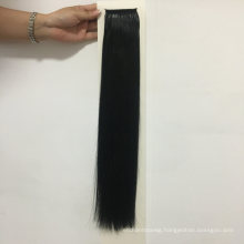 Human Virgin Hair 1# Color 20inch Straight 100g Knot Thread Hair Extension Top Quality Hair